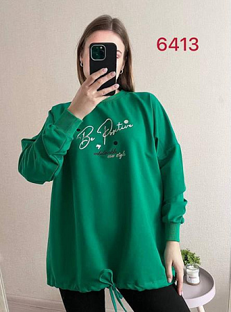 Свитер Fsn 6413 green - делук