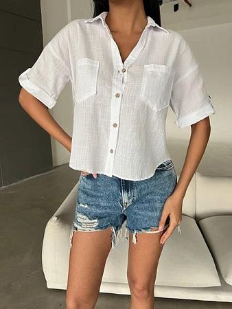 Рубашка New Season 8374 white - делук