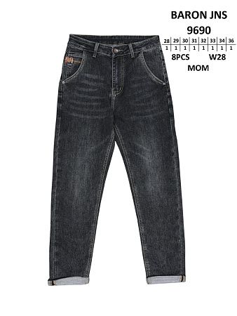 Джинсы God Baron 9690 black - делук