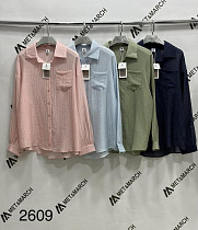 Рубашка Met&March 2609 green - делук