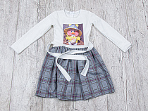 Платье Kindzer Clothes N13 grey - делук