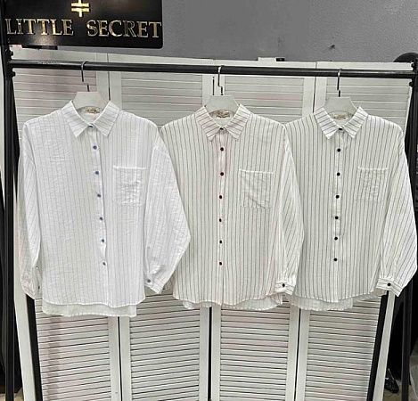 Рубашка Little Secret 234 white-blue - делук