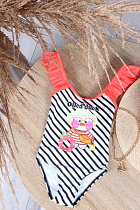 Купальник Sun&Sea N607 black-red - делук