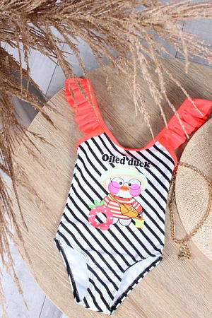 Купальник Sun&Sea N607 black-red - делук
