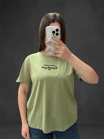 Футболка Elena&Vika 25073 green - делук