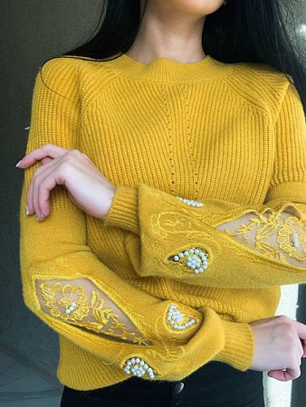 Свитер Kosta 7176 yellow - делук