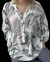 Блузка Levisha 26024 white - делук