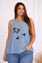 Майка Elena&Vika 26039 l.blue - делук