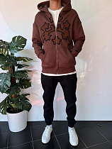 Кофта Спорт Three Black 2358 brown - делук