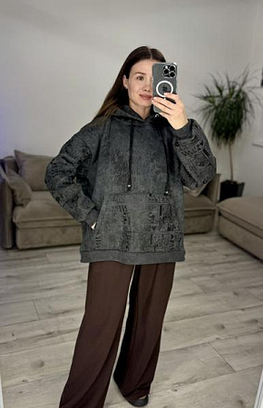 Худи S.Style 615 d.grey - делук