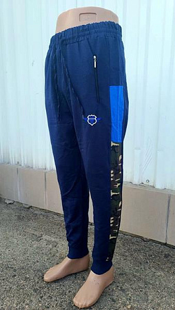 Штаны Спорт 4 Seasons A01-118 navy - делук