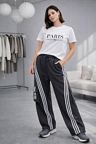 Штаны Спорт Zalov ZW1362 d.grey - делук