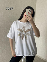 Футболка Fsn 7047 white - делук