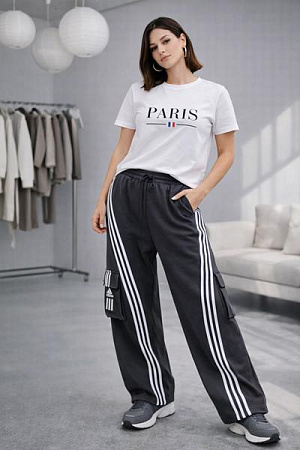 Штаны Спорт Zalov ZW1362 d.grey - делук