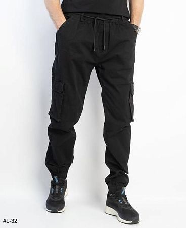 Джоггеры Basanjiu L32 black - делук