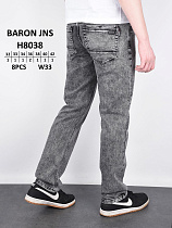 Джинсы God Baron H8038 grey - делук