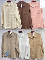 Рубашка Base 4021-3-2 beige - делук