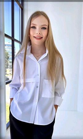 Рубашка Miki Maki MM273 white - делук