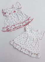 Платье Meloria ML606 white-crimson - делук