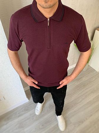 Футболка Polo S2834 wine - делук