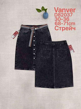 Юбка Vanver D82037 black - делук
