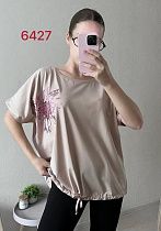 Футболка Fsn 6427 beige - делук