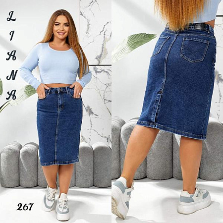 Юбка Liana Denim 267 blue - делук