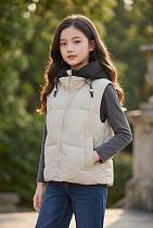Жилетка Delfinka W30 l.beige - делук