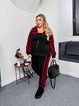 Костюм Спорт Seven Zikina 1347 black-red - делук