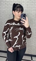 Свитер Levisha 25402 brown - делук