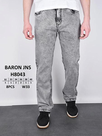 Джинсы Baron Jeans H8043 l.grey - делук