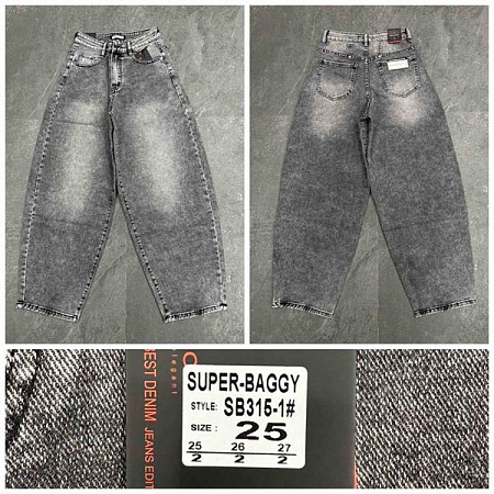 Джинсы Lili SB315-1 grey - делук