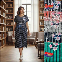 Платье Homewear M184 mix - делук
