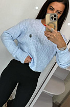 Свитер Lora 53137 l.blue - делук