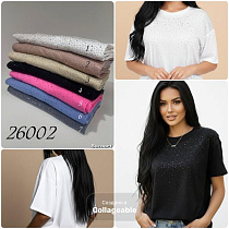 Футболка Elena&Vika 26002 d.beige - делук