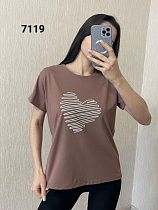 Футболка Fsn 7119 brown - делук