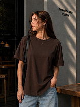 Футболка New Season F1730 brown - делук