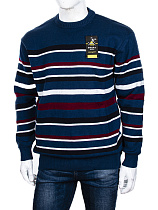 Свитер Abdo Полоска blue батал - делук