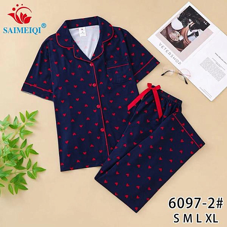 Пижама Estima 6097-2 navy - делук