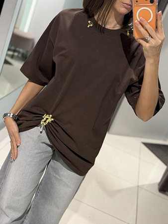 Футболка Comod 0389 chocolate - делук