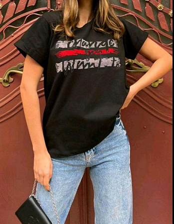 Футболка Liza Brend 1116-1 black - делук
