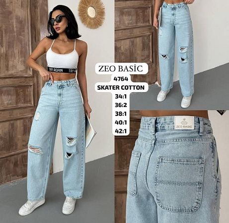Джинсы Jeans Style 4764 l.blue - делук