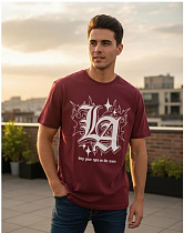 Футболка Style M.Clothes SM91 wine - делук