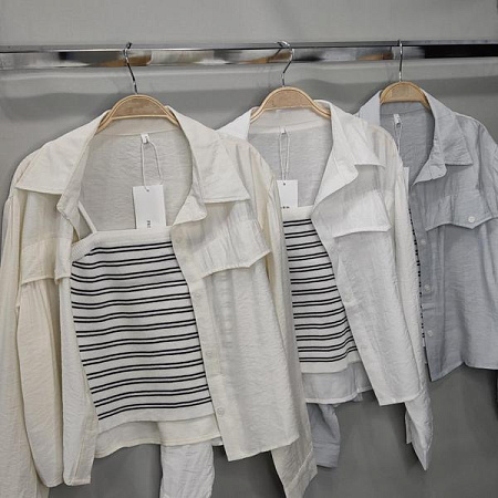 Рубашка Style Nadezhda 2761 grey - делук