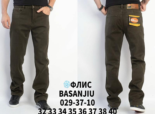 Джинсы Basanjiu WF029-37-10 khaki - делук