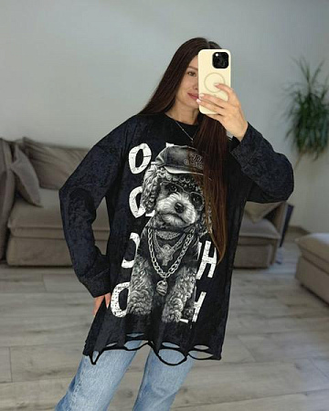 Свитер S.Style 92-2 black - делук