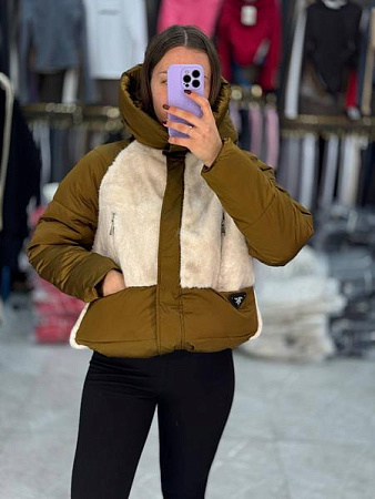 Куртка Modnulya 9062 l.brown - делук