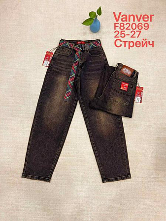 Джинсы Vanver F82069 brown - делук