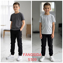 Джинсы Fangsida 5109 black - делук