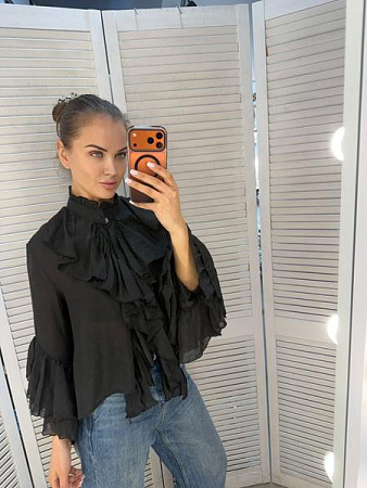 Блузка Style Nadezhda 377 black - делук